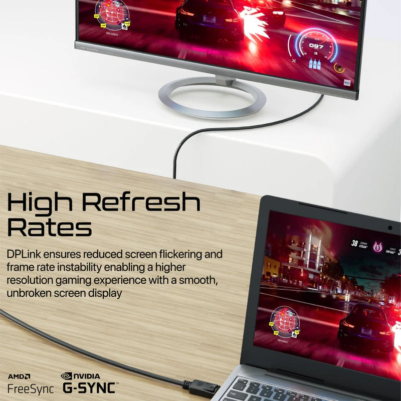 Promate DPLink-120 8K@60Hz High-Definition 120cm DisplayPort Cable - Image 3